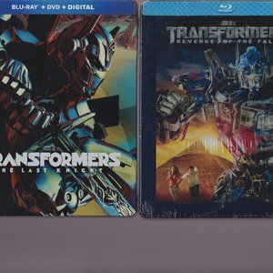 Transformers Revenge of the Fallen and The Last Knight Blu Rays W Steelbooks